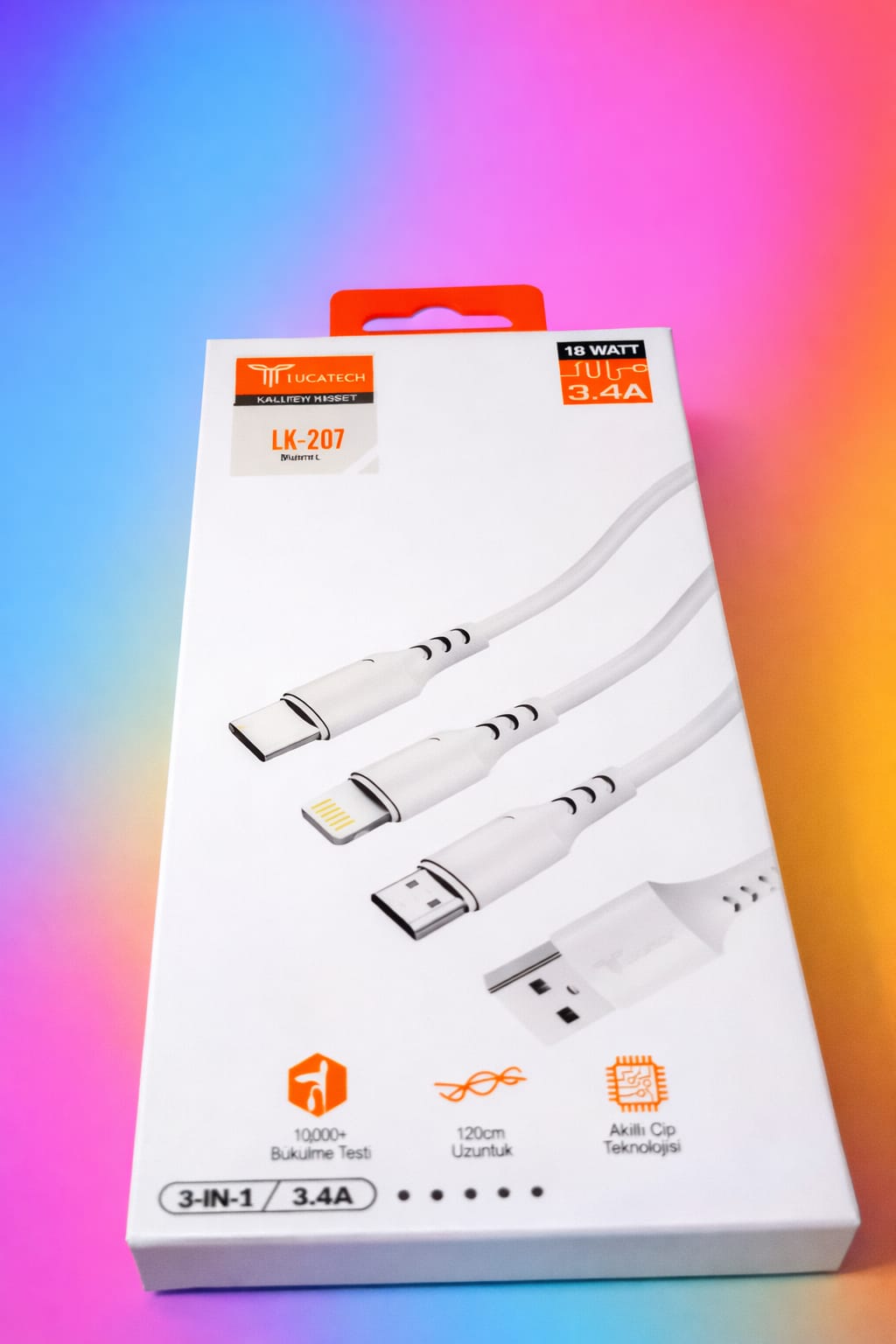 LK-207 Şarj Kablosu 120cm