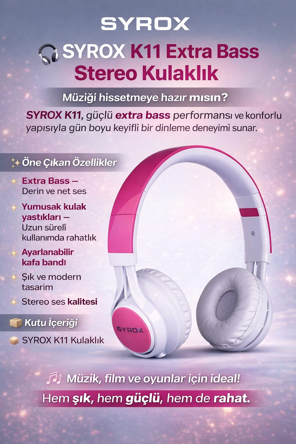 Syrox K11 Over-Ear Kulaklık