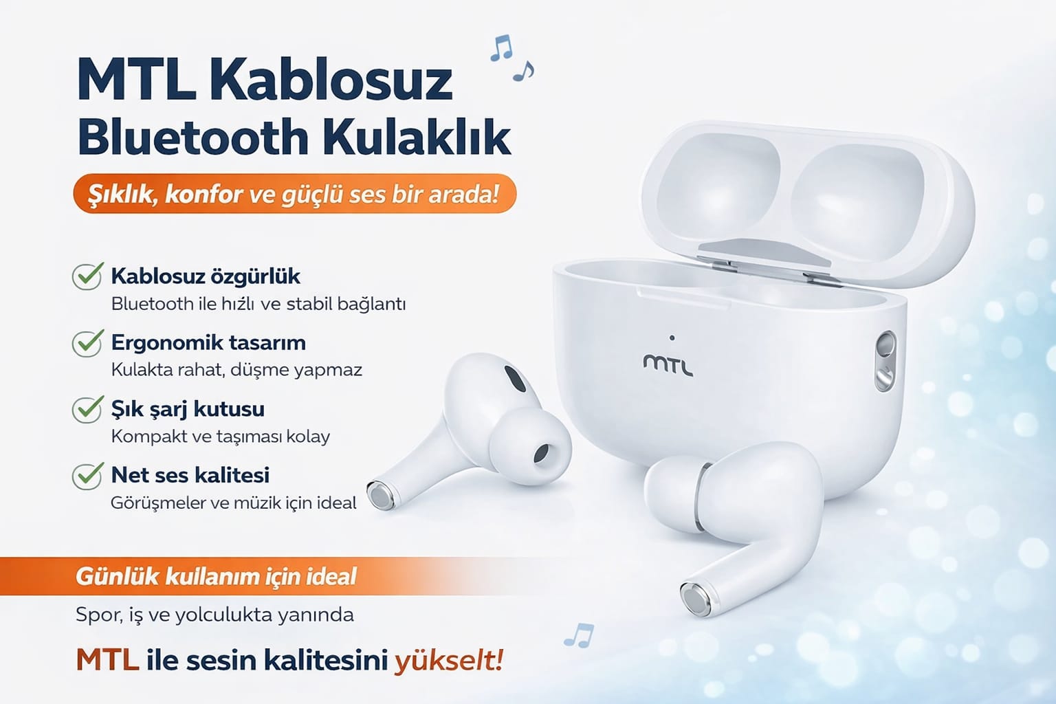 MTL TWS Bluetooth Kulaklık
