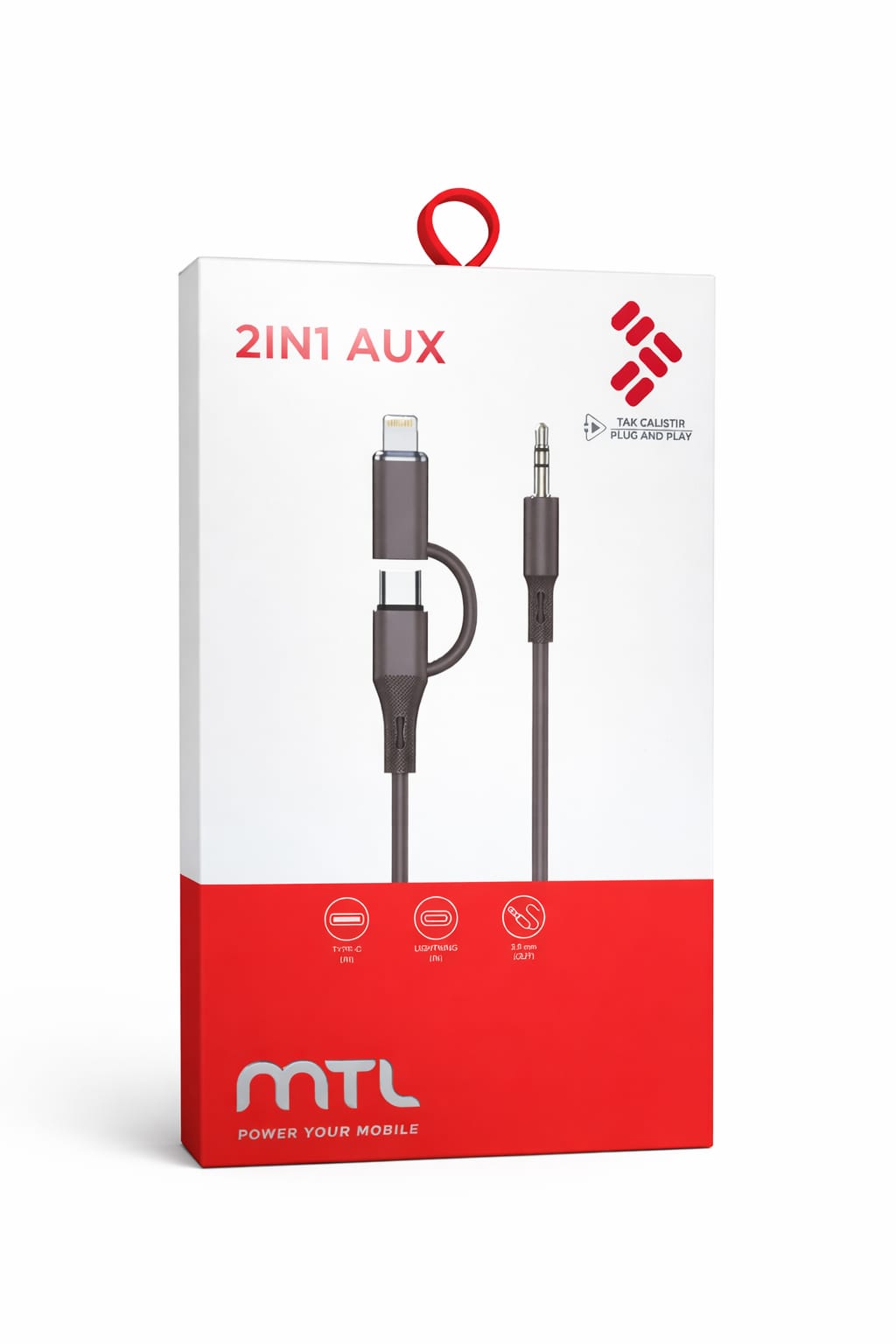2in1 AUX Adaptör