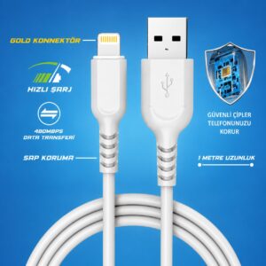 NOISE Lightning Şarj Kablosu - Kutusuz