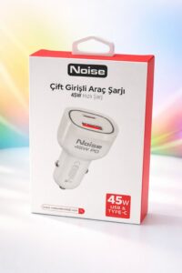 Noise 45W PD Hızlı Şarj Destekli USB-C + USB Araç Şarj Cihazı