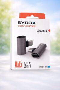 Syrox 2'si 1 Arada Type-C Şarj ve Kulaklık Dönüştürücü