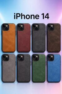 iPhone 14 Deri Görünümlü Telefon Kılıfı – Toptan Satış
